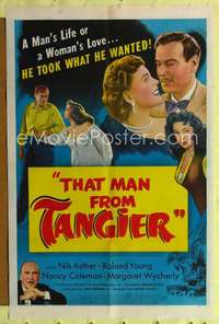 n551 THAT MAN FROM TANGIER one-sheet movie poster '53 took what he wanted!
