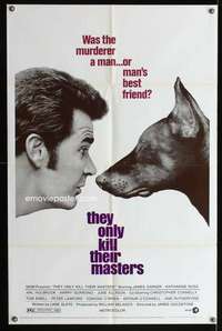 n553 THEY ONLY KILL THEIR MASTERS one-sheet movie poster '72 James Garner
