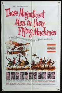 n564 THOSE MAGNIFICENT MEN IN THEIR FLYING MACHINES one-sheet movie poster '65