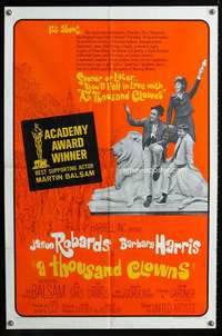 n565 THOUSAND CLOWNS one-sheet movie poster '66 Jason Robards, Harris