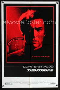 n574 TIGHTROPE one-sheet movie poster '84 Eastwood is a cop on the edge!