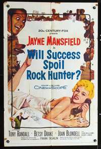 n626 WILL SUCCESS SPOIL ROCK HUNTER one-sheet movie poster '57 Mansfield