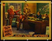 s260 BOY MEETS GIRL movie lobby card '38 James Cagney, Pat O'Brien