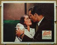 s261 BRASHER DOUBLOON movie lobby card #3 '47 George Montgomery, Guild