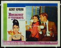 s264 BREAKFAST AT TIFFANY'S movie lobby card #7 '61 Audrey Hepburn