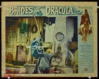 s265 BRIDES OF DRACULA movie lobby card #5 '60 they're attacked!