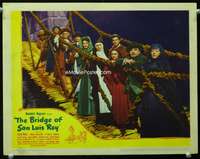 s266 BRIDGE OF SAN LUIS REY movie lobby card '44 cast on rope bridge!