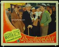 s269 BROADWAY BILL movie lobby card '34 Baxter, Myrna Loy, Frank Capra