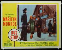 s275 BUS STOP movie lobby card #7 '56 Marilyn Monroe in the snow!