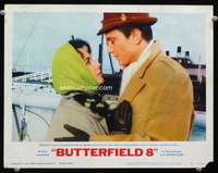 s277 BUTTERFIELD 8 movie lobby card #3 R66 Elizabeth Taylor, Harvey