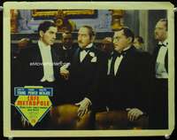 s281 CAFE METROPOLE movie lobby card '37 Tyrone Power, Adolphe Menjou