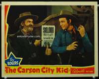 s289 CARSON CITY KID movie lobby card '40 Roy Rogers, Gabby Hayes