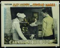 s296 CAUGHT IN THE FOG movie lobby card '28 May McAvoy, Conrad Nagel