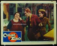 s297 CEILING ZERO movie lobby card '35 James Cagney, June Travis
