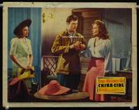 s302 CHINA GIRL movie lobby card '42 Gene Tierney, Lynn Bari