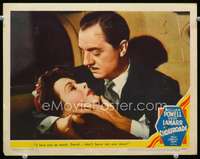 s336 CROSSROADS movie lobby card '42 best Powell & Hedy Lamarr c/u!