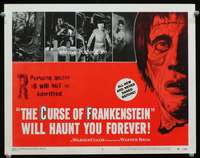 s339 CURSE OF FRANKENSTEIN movie lobby card #8 '57 Peter Cushing
