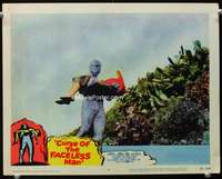 s340 CURSE OF THE FACELESS MAN movie lobby card #5 '58 wacky monster!