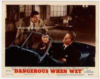 s342 DANGEROUS WHEN WET movie lobby card #3 '53 Esther Williams, Lamas