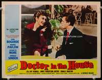 s363 DOCTOR IN THE HOUSE movie lobby card #6 '55 Dirk Bogarde, Pavlow