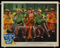 s374 EASY TO WED movie lobby card '46 Lucille Ball dances to polka!