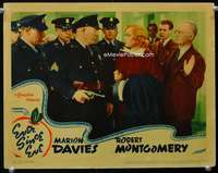 s380 EVER SINCE EVE movie lobby card '37 Marion Davies with cops!