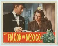 s384 FALCON IN MEXICO movie lobby card '44 Tom Conway c/u in tux!