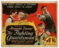 s075 FIGHTING GUARDSMAN movie title lobby card '46 Dumas, Anita Louise