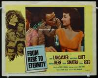 s406 FROM HERE TO ETERNITY movie lobby card #7 R58 Sinatra, Donna Reed