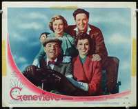 s413 GENEVIEVE movie lobby card #2 '54 great portrait of four stars!