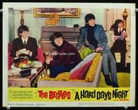 s434 HARD DAY'S NIGHT movie lobby card #5 '64 The Beatles, rock & roll!