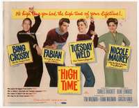s086 HIGH TIME movie title lobby card '60 Crosby, Fabian, Weld, Maurey