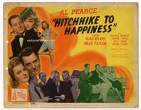 s087 HITCHHIKE TO HAPPINESS movie title lobby card '45 solo Dale Evans!