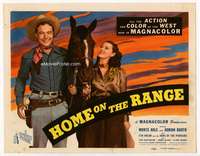s089 HOME ON THE RANGE movie title lobby card '46 Monte Hale, Adrian Booth