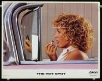s445 HOT SPOT movie lobby card '90 Virginia Madsen close up in car!