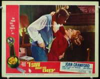 s452 I SAW WHAT YOU DID movie lobby card #4 '65 Joan Crawford knifed!