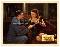 s455 INVISIBLE INFORMER movie lobby card '46 sexy Linda Stirling!