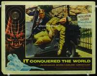 s456 IT CONQUERED THE WORLD movie lobby card #1 '56 Peter Graves