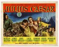 s095 JULIUS CAESAR movie title lobby card '53 Marlon Brando, James Mason