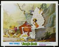 s461 JUNGLE BOOK movie lobby card R78 Mowgli sits with King Louie!