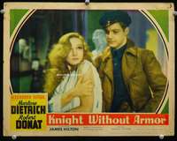 s466 KNIGHT WITHOUT ARMOR movie lobby card '37 Marlene Dietrich, Donat