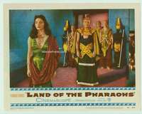 s470 LAND OF THE PHARAOHS movie lobby card '55 sexy Joan Collins!