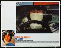 s472 LE MANS movie lobby card #7 '71 Steve McQueen car racing c/u!