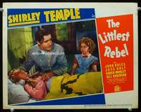 s480 LITTLEST REBEL movie lobby card '35 Shirley Temple, Jack Holt