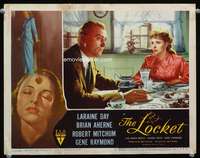 s481 LOCKET movie lobby card #7 '46 Laraine Day & Brian Aherne c/u!