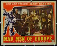 s495 MAD MEN OF EUROPE movie lobby card '40 early WWII propaganda!