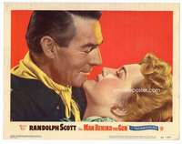 s499 MAN BEHIND THE GUN movie lobby card #1 '52 Randolph Scott