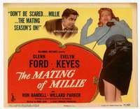 s106 MATING OF MILLIE movie title lobby card '47 Glenn Ford, Evelyn Keyes