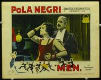 s516 MEN movie lobby card '24 great c/u of devastated Pola Negri!