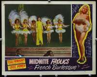 s521 MIDNITE FROLICS movie lobby card #8 '49 near naked Sunny Knight!